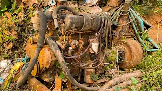 Completely Restored A Diesel Engine Water Pump That Had Been Neglected For Many Years