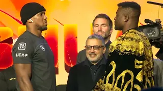 Anthony Joshua and Francis Ngannou have a tense stare down | ESPN Ringside