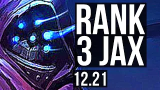 JAX vs AATROX (TOP) | Rank 3 Jax, 6/2/7, Dominating | KR Challenger | 12.21