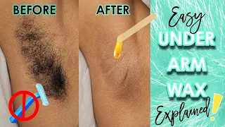 Easy Armpit Wax! #UnderarmWax #ArmpitWax