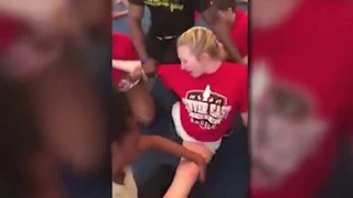 Shocking Video Shows US High School Cheerleader Forced To Do The Splits