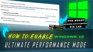 🔧 How to Enable Windows 10 Ultimate Performance Mode