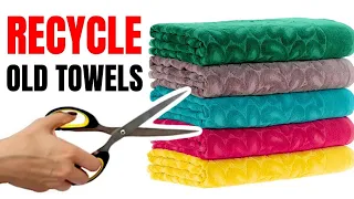 3 BRILLIANT WAYS TO REUSE OLD TOWELS/5 EASY OLD TOWEL REUSE IDEAS /3 USEFUL THINGS THAT YOU CAN MAKE