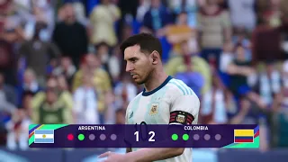 Argentina vs Colombia Penalty Shootout PES 21