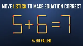 Move 1 Stick To Make Equation Correct-New Full 17