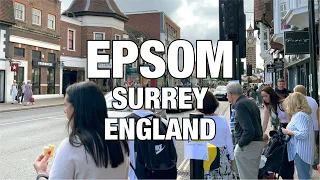 Epsom Town Centre Street View, UK, England 🇬🇧, 4K HDR