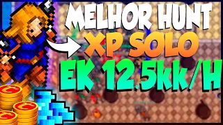 TIBIA - A MELHOR HUNT DE XP SOLO KNIGHT (12,5KK/H)