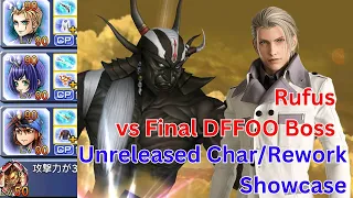 Rufus Vs DFFOO Final Boss - Unreleased Char/Rework Showcase DFFOO