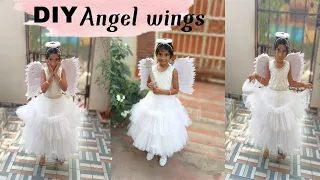 Christmas|Angel wings making|diy angel getup for kids|😇 angel wings