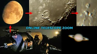 MOON and SATURN - ONLINE Telescope Zoom! Broadcast recording 27.08.2023