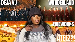 WHO IS ATEEZ?!?🤯 FIRST TIME REACTING TO ATEEZ! - DEJA VU, WONDERLAND & FIREWORKS!😨 *MUST WATCH*