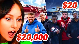 Freya Reacts to SIDEMEN $20,000 VS $20 PLANE TICKET