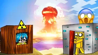 MINECRAFT ⚠ RETO DE LA BASE VS BOMBA NUCLEAR 💥😱 ¿DESTRUIRÁ LA CIUDAD?