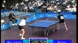 Jan-Ove Waldner vs Wang Liqin 1997 Japan Table Tennis Open Men's Final [ HQ Picture ]