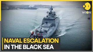 Russian warship fires warning shots at cargo ship | Live Discussion | WION