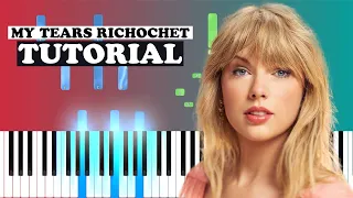 [HOW TO PLAY] My Tears Ricochet - Taylor Swift (Easy Piano Tutorial) by Pianonotez