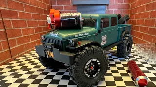 SCX24 Dodge Power Wagon RCAWD Enhanced Power 370 Motor Gearbox Combo Transmission