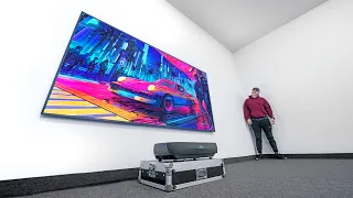 Huge 100-inch 4K Laser TV - 100 Inches for Less $$$