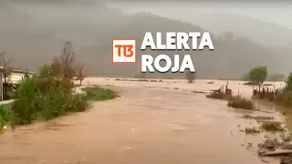 Alerta roja en Arauco por amenaza de desborde de río Pichilo