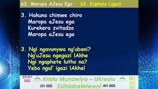 Theme Song | Hymn 63 Maropa aJesu  ega | Date: 08 August 2020 | Let us have a blessed sabbath |