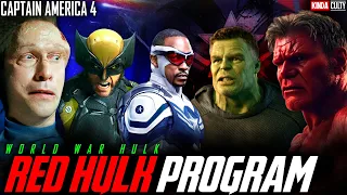 Captain America 4 Reveals How New Red Hulk Program Sets Up World War Hulk & Future X-Men Projects