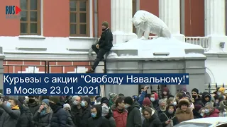 ⭕️ Курьезы с акции "Свободу Навальному!"  в Москве 23.01.2021