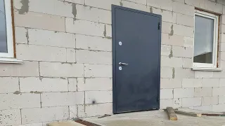 Монтаж входной двери в газобетонные стены