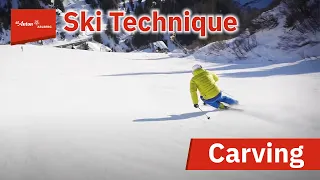 Ski Technique Demonstration | Long Turns [Carving]