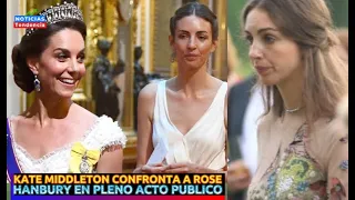 KATE MIDDLETON CONFRONTA A ROSE HANBURY EN PUBLICO #katemiddleton #rosehanbury #principewilliam