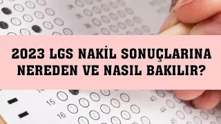 2023 LGS Nakil Sonuçlarına Nereden ve Nasıl Bakılır?