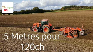 Dechaumage et semis de blé 🌾/ 5 mètres pour 120 Ch [ Dji, Gopro ]