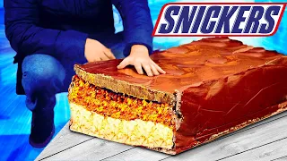 Giant Snickers | How to Make The World’s Largest DIY Snickers by VANZAI COOKING
