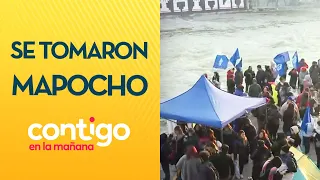 "¡ES IMPRESIONANTE!": Pobladores instalaron campamento en Mapocho - Contigo en la Mañana