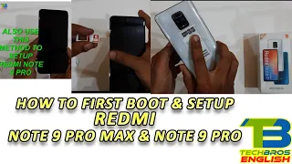 Xiaomi Redmi Note 9 Pro Max & Note 9 Pro 6GB 128GB 5020mAh First Boot and setup