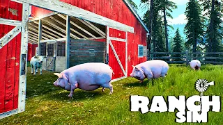 *New* The Great Pig Experiment Part 2 The End! | Ranch Simulator | Building Hunting PC Gameplay Ep 9