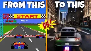 EVOLUTION of Racing Games GRAPHICS from 1973-2018