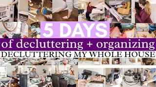 2023 EXTREME DECLUTTER + CLEAN WITH ME! | Whole House Decluttering Series | Cleaning Therapy