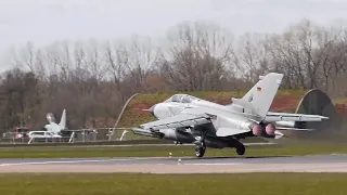 [4K] Airplane Spotting TaktLwG 71I Eurofighter, Tornado & more I Afterburner, Takeoff, Landing & T&G