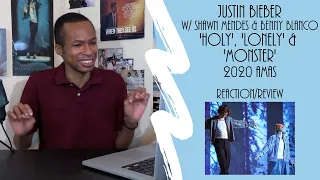 Justin Bieber (w/ Shawn Mendes & benny blanco) - Lonely, Holy & Monster (2020 AMAs)|Reaction/Review