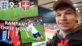 YOUNG LIONS HIT 9 AT THE CITY GROUND! | ENGLAND U21 9-1 SERBIA U21 - MATCH VLOG