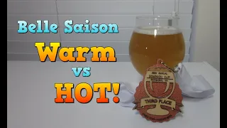 I Fermented Belle Saison HOT!! (and won a medal)