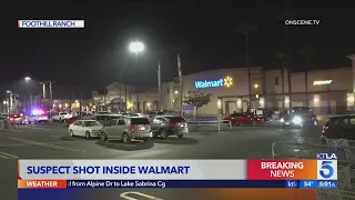 O.C. Sheriff’s deputies open fire on man inside Foothill Ranch Walmart; Gun, knife recovered