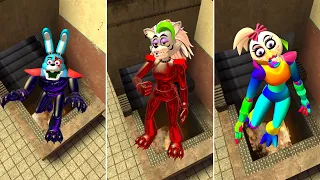 EXPLODE ALL NEW SIREN GLAMROCK ANIMATRONICS In Garry's Mod! Five Nights at Freddy's