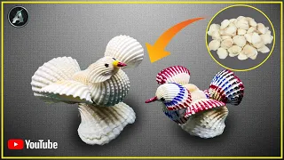 How to Make Handmade SEASHELL BIRD ART || Anita Craft Hub