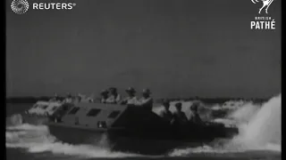 USA / DEFENCE: World War II: LVT amphibious landing craft tested (1941)