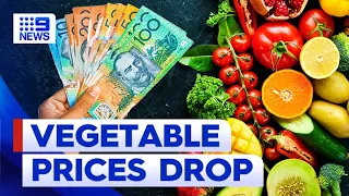 Prices of Aussie vegetables slashed by half | 9 News Australia