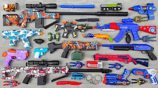 Mencari Tembakan Nerf Gun war Gun, Revolver, Gear Light Gun, AK47, Sniper Rifle, Spiderman Gun