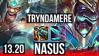 TRYNDA vs NASUS (TOP) | 10/0/5, Legendary, Rank 11 Trynda | NA Challenger | 13.20