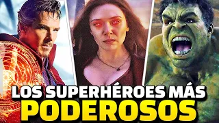 Los 15 Superhéroes Más PODEROSOS del Universo Cinematográfico de MARVEL