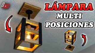 💡Lámpara con metal y madera SÚPER FÁCIL de hacer 😉👌